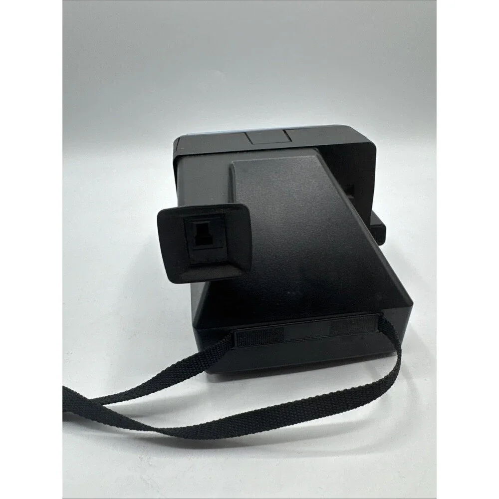 Vintage Original Polaroid OneStep 600 Instant Film Camera Black w/ Strap